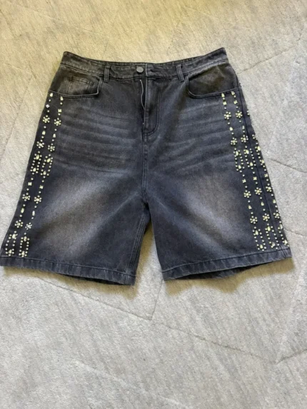 Vale Forever Rhinestone Jorts Short