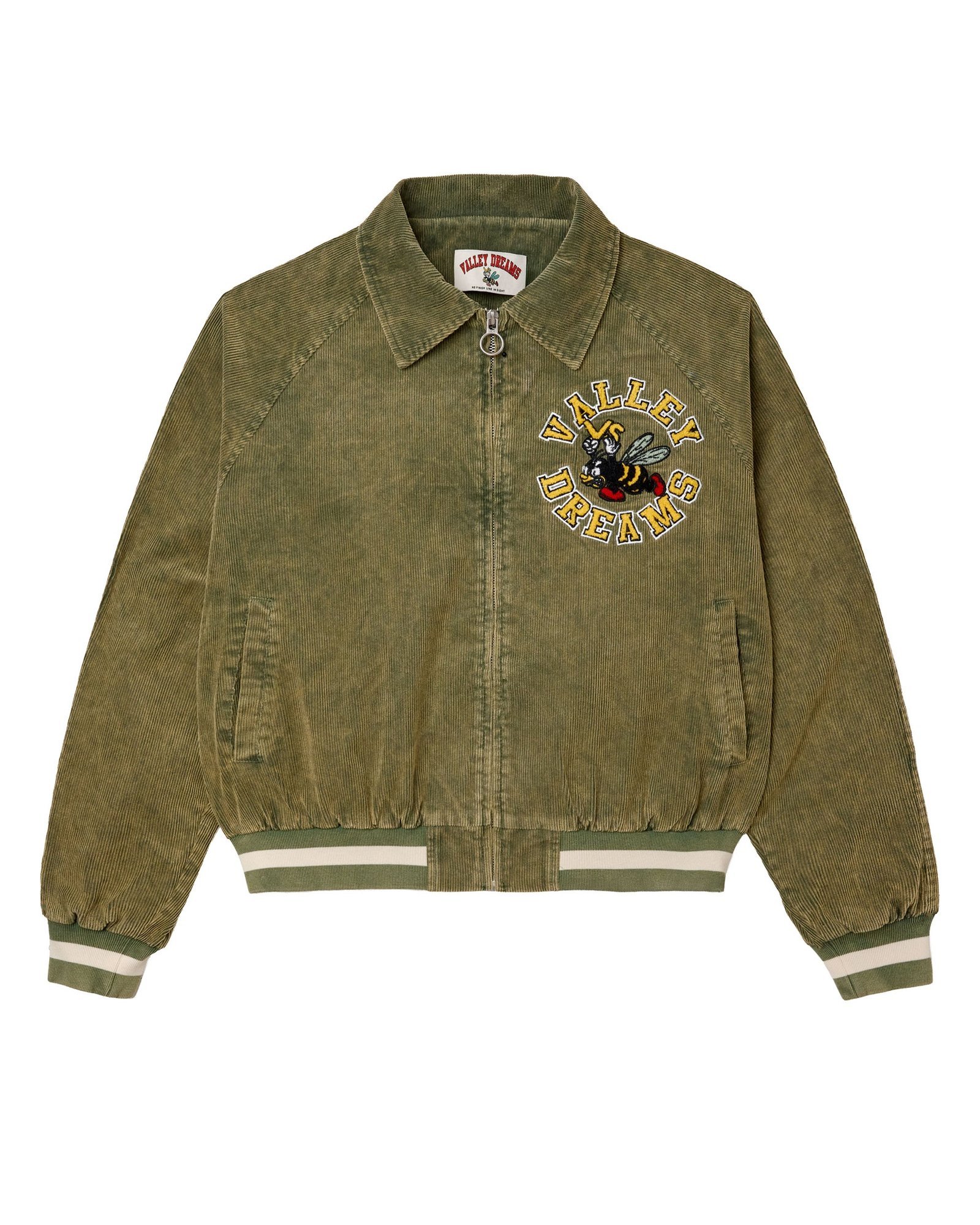 Vale Forever Angry Bee Jacket - Olive Vale Forever Angry Bee Jacket - Olive