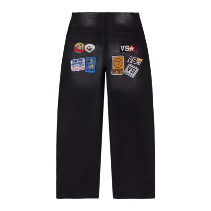 Forever 1980s Painters Baggy Pants - Black