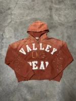 Vale Forever Classico Zip Up Hoodie - Orange