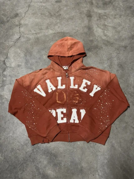 Vale Forever Classico Zip Up Hoodie - Orange