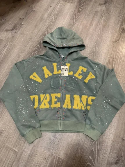Vale Forever Bank Zip Up Hoodie - Green