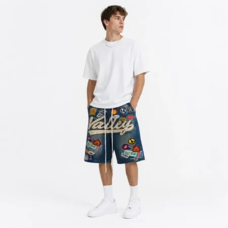 Forever 1980s Relaxed Denim Jorts – Mid Wash