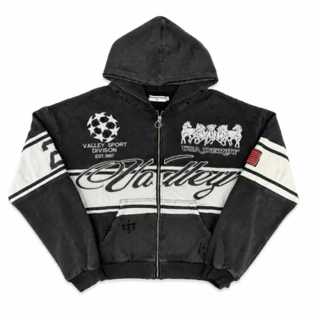 Vale Forever “Life Is Forever” (Valley Sport) Zip Up Hoodie Black