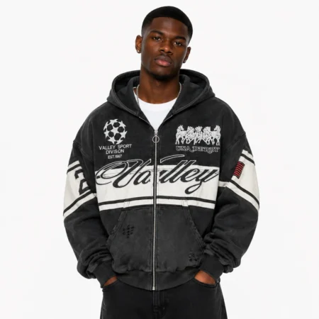 Vale Forever “Life Is Forever” (Valley Sport) Zip Up Hoodie Black