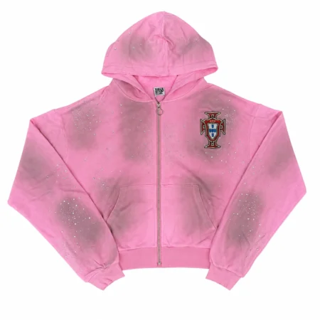 Vale Forever “Sea Cluster” (Pluto Clustered) Zip Up Hoodie Pink