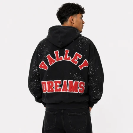 Vale Forever “Sea Cluster” (Pluto Clustered) Zip Up Hoodie Black