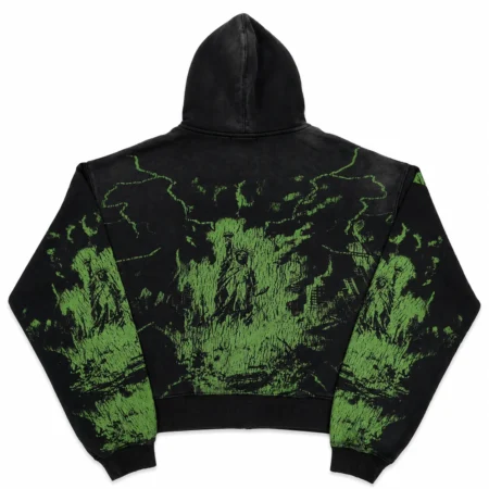 Vale Forever “Nightmare” Zip Up Hoodie Black/Green