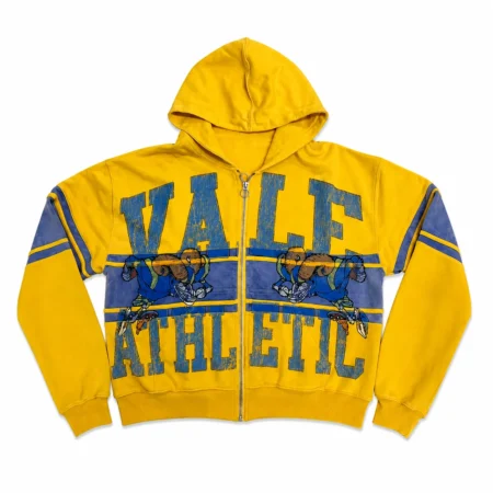 Vale Forever “Bighorn” (Vale Athletic) Zip Up Hoodie Yellow