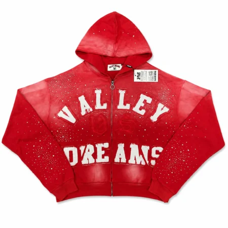 Vale Forever Classico Zip Up Hoodie Ruby Red