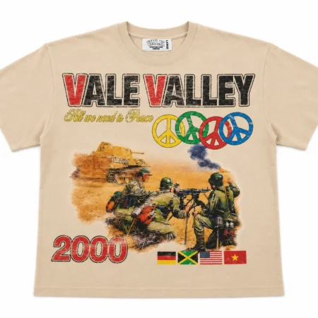 Vale Forever “Vale Valley 2000” Tee Beige